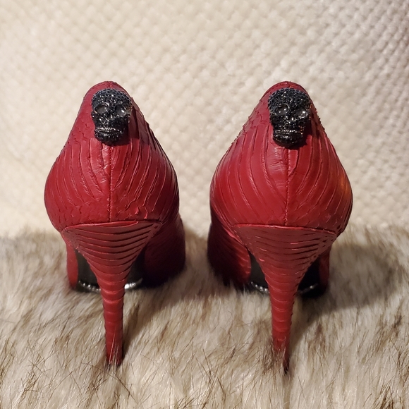NWOT Zadig & Voltaire red python pointed toe heels/pumps size 36 100%leather - Picture 2 of 8